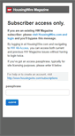 Mobile Screenshot of magazine.housingwire.com